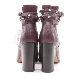 Valentino Rockstud Ankle Boots EUR 39.5 Purple -Boots Style Shop 1133614 82 image 3 62824564321ef