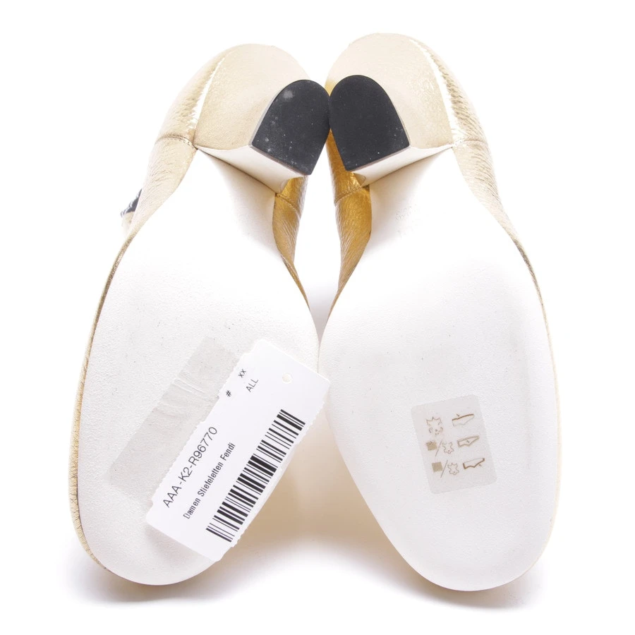 FENDI Chelsea Boots EUR 37 Gold 6 FENDI Chelsea Boots EUR 37 Gold – Bild 4