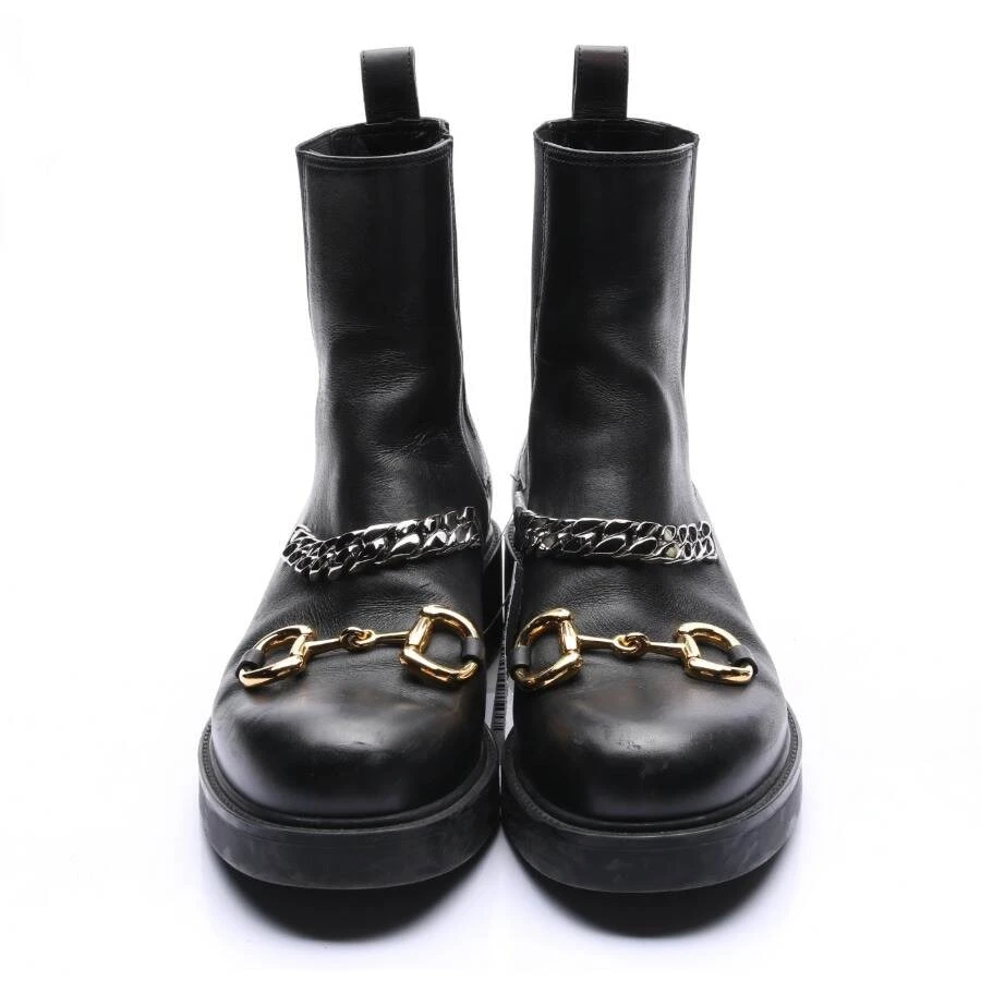 Gucci Horsebit Ankle Boots EUR 41 Black 4 Gucci Horsebit Ankle Boots EUR 41 Black – Bild 2