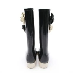 Chanel Rain Boots EUR 39 Black -Boots Style Shop 1936696 49 image 3 65c2a2967bc6f