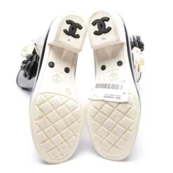 Chanel Rain Boots EUR 39 Black -Boots Style Shop 1936696 49 image 4 65c2a296f06df