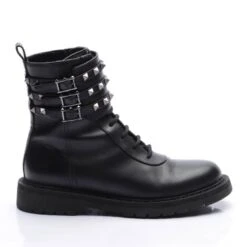 Valentino Rockstud Biker Boots EUR 37.5 Black