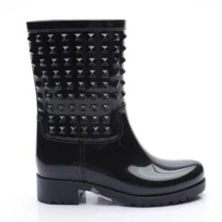 Valentino Rockstud Rain Boots EUR 37 Black