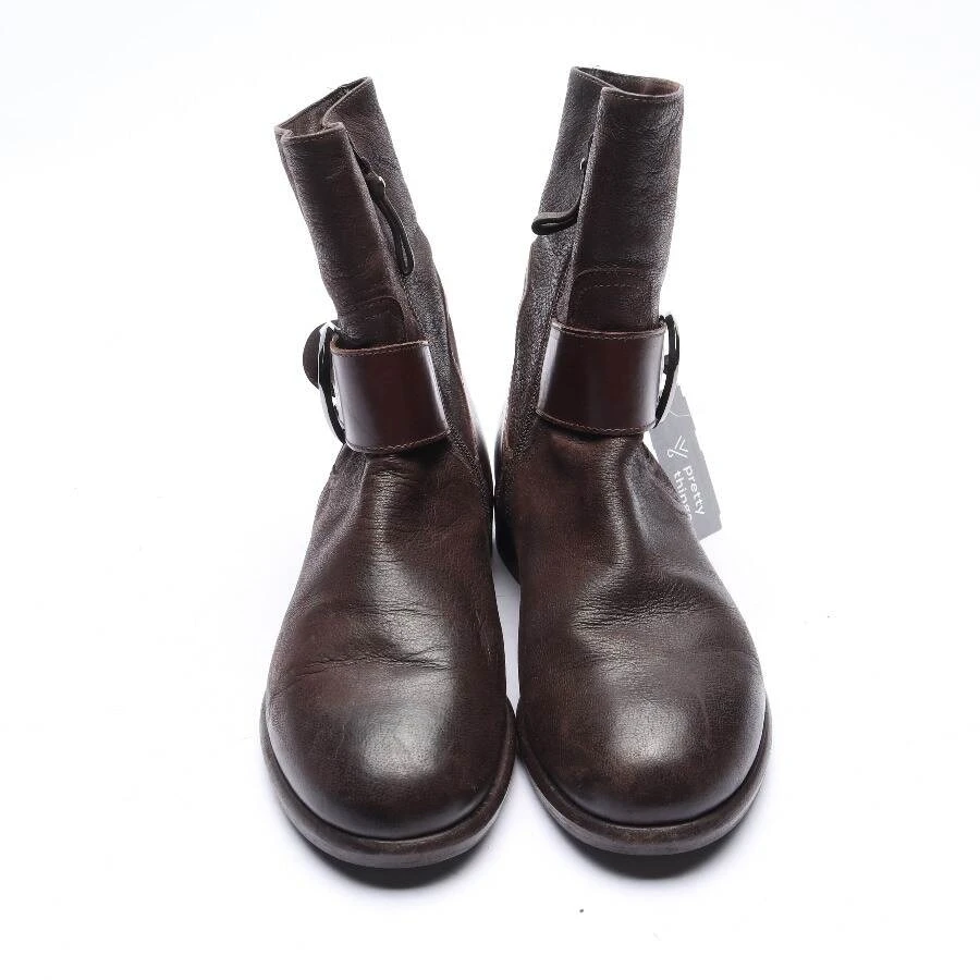 Giorgio Armani Ankle Boots EUR38 Dark Brown 4 Giorgio Armani Ankle Boots EUR38 Dark Brown – Bild 2