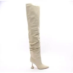 Amina Muaddi Overknee Boots EUR 37 Beige