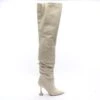 Amina Muaddi Overknee Boots EUR 40.5 Beige