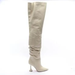 Amina Muaddi Overknee Boots EUR 40.5 Beige