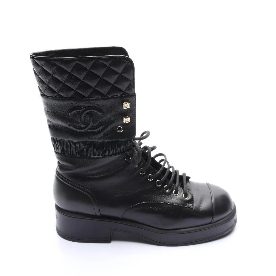 Chanel Biker Boots EUR 41 Black 3 Chanel Biker Boots EUR 41 Black