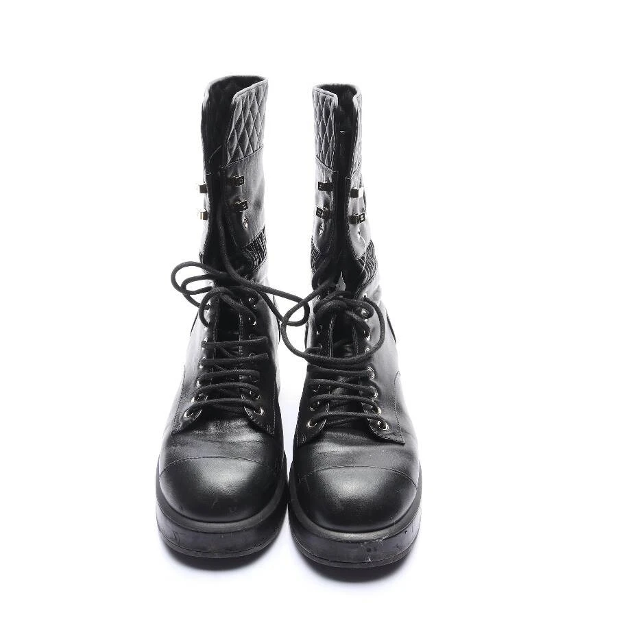 Chanel Biker Boots EUR 41 Black 4 Chanel Biker Boots EUR 41 Black – Bild 2